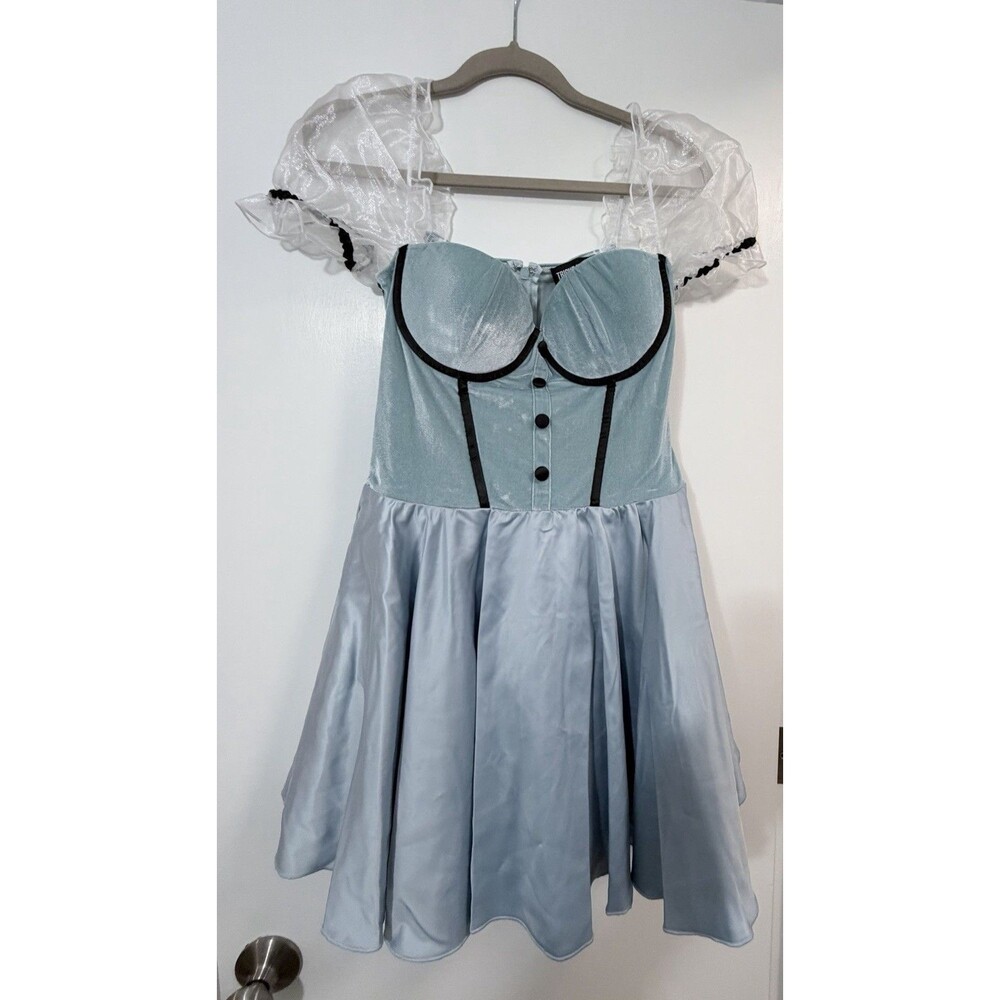 Dolls Kill Trickz N' Treatz Alice Wonderland Looking Glass Sexy Dress Medium